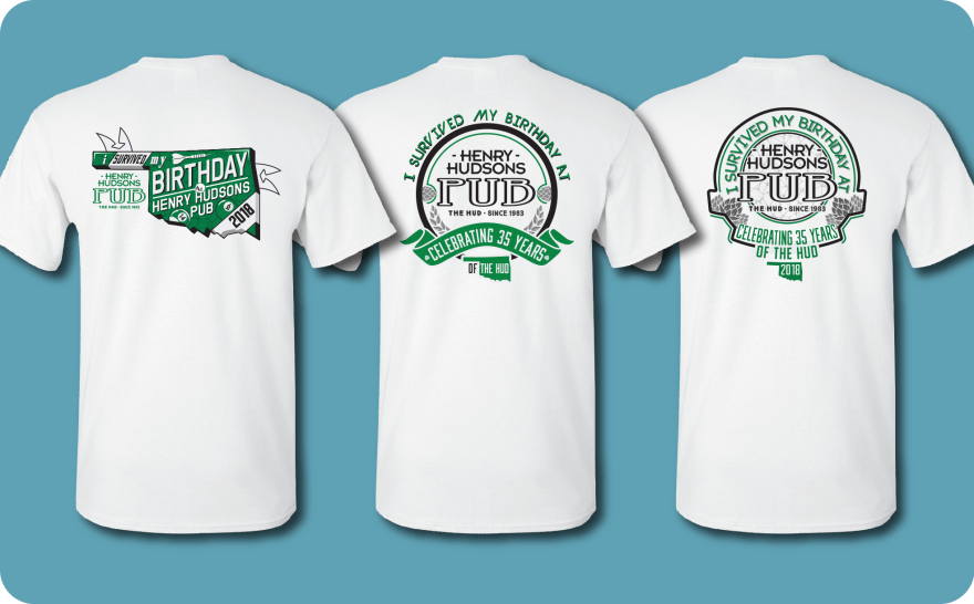 Henry Hudsons Pub Birthday Shirts 12-27-2017