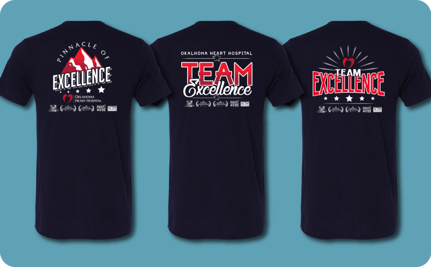Oklahoma Heart Hospital Press Ganey Shirts 10-23-2017