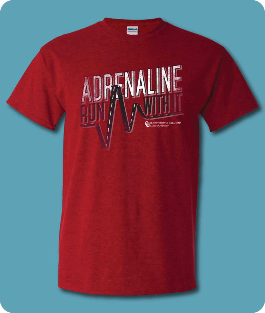 OU College of Pharmacy Adrenaline Run Shirts 8-29-2014