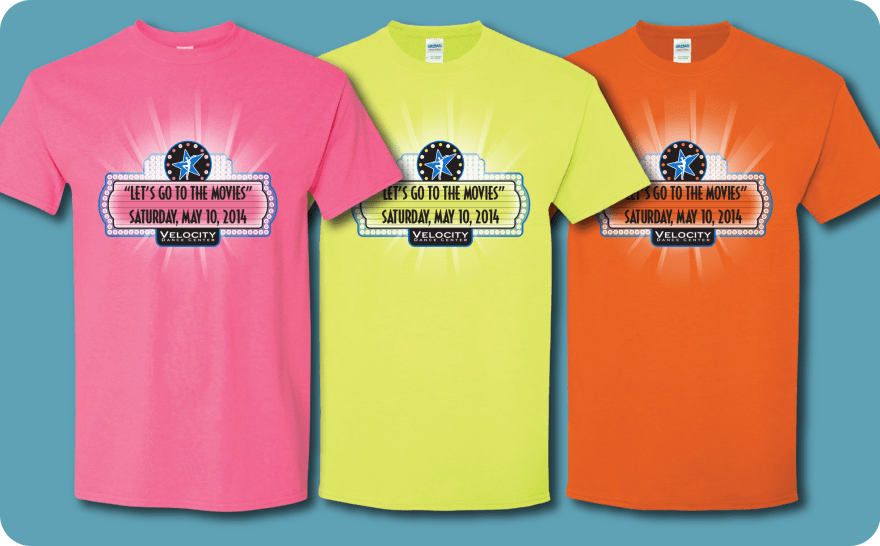 Velocity Dance Center Recital Shirts 1-27-2014